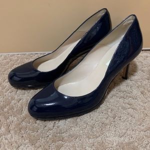 Patent Leather Navy Blue LK Bennett size 7 pumps
